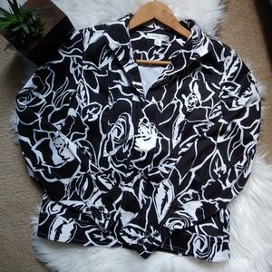 Coldwater Creek Floral Blazer